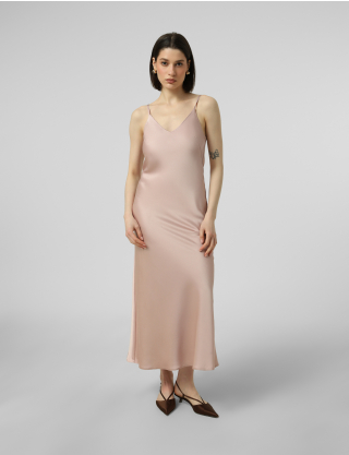 Картинка Атласна сукня‑комбінація у ніжно‑рожевому відтінку