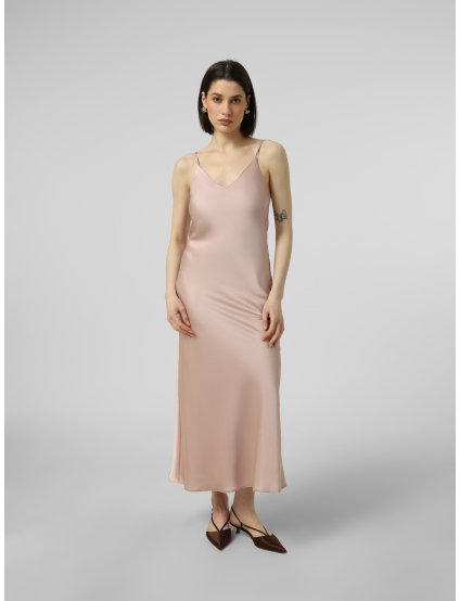 Картинка Атласна сукня‑комбінація у ніжно‑рожевому відтінку
