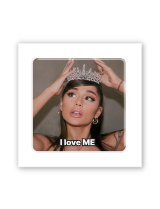 Картинка Квадратна наліпка I love ME