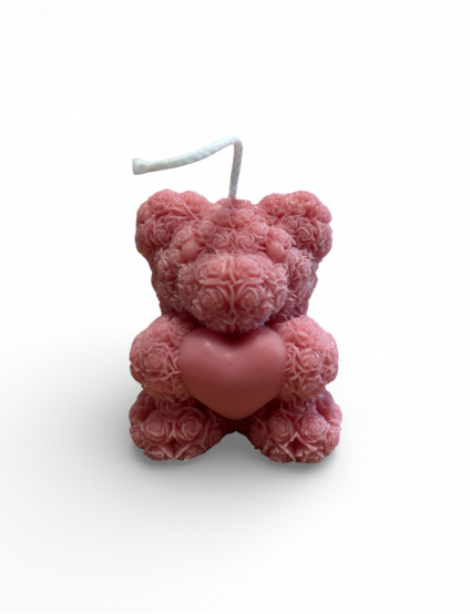 Картинка Декоративна свічка у формі ведмедика