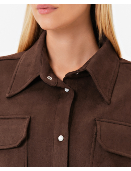 Картинка Сорочка темно-коричнева