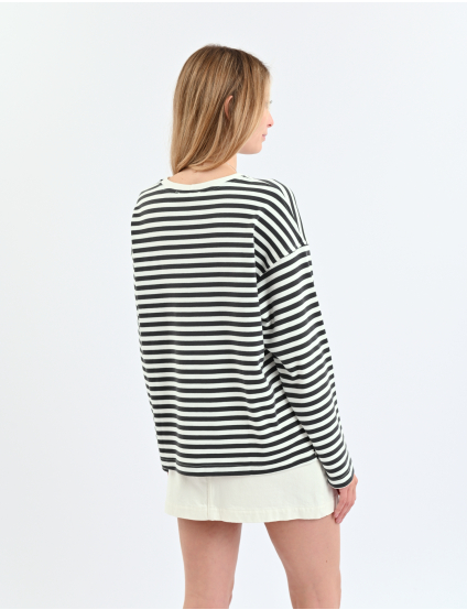 Картинка Лонгслів у смужку oversize