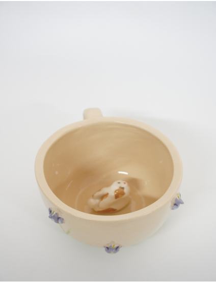 Картинка Чашка " Кролик в тюльпанах"