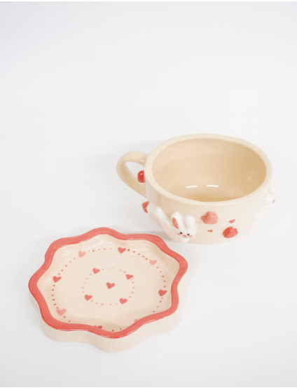 Картинка Набір " Кролик з сердечками "