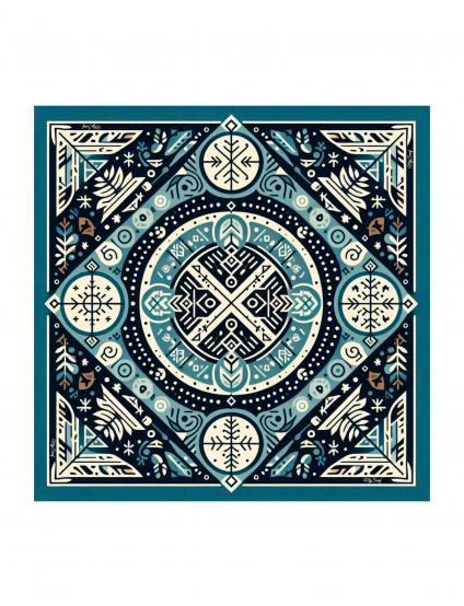 Картинка Дизайнерська хустка "Морозний ранок" 