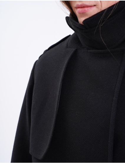 Картинка Пальто укорочене чорне