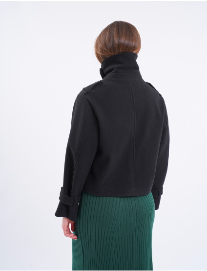 Картинка Пальто укорочене чорне