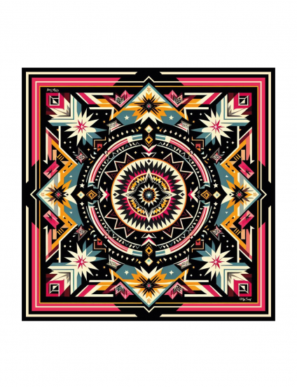 Картинка Дизайнерська хустка "Карпатська зiрка"