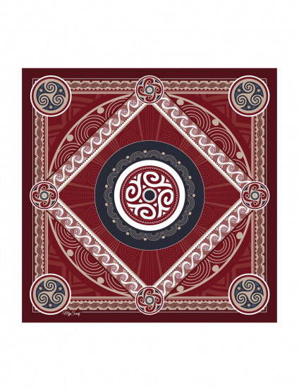 Картинка Дизайнерська хустка "Трипілля"