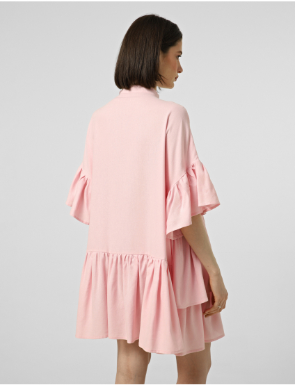 Картинка Рожева лляна сукня вільного крою