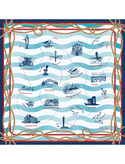 Картинка Дизайнерська хустка "Моя Одеса"