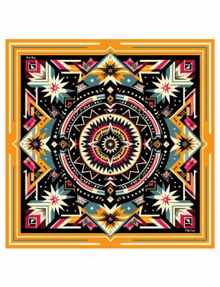 Картинка Дизайнерська хустка "Карпатська зірка"