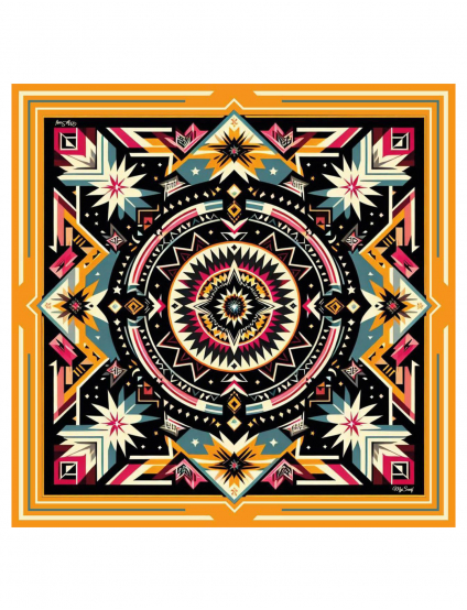 Картинка Дизайнерська хустка "Карпатська зірка"