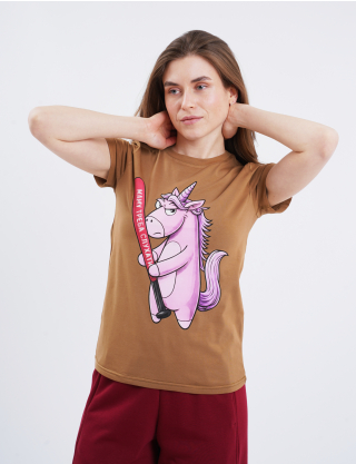 Картинка Футболка світло-коричнева