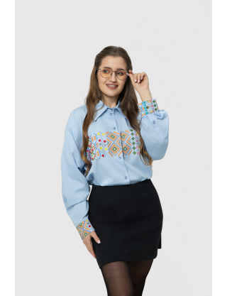 Картинка Вишиванка блакитна