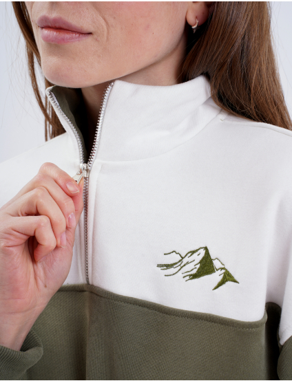 Картинка Трикотажний костюм зі світшотом на блискавці