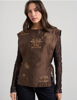 Картинка Жилет із декоративною вишивкою