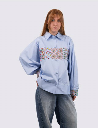 Картинка Вишиванка блакитна