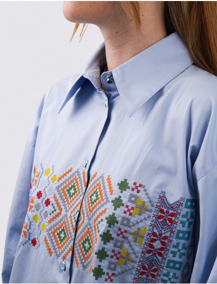 Картинка Вишиванка блакитна