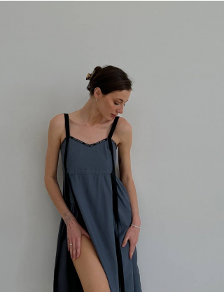 Картинка Сарафан темно-сірий