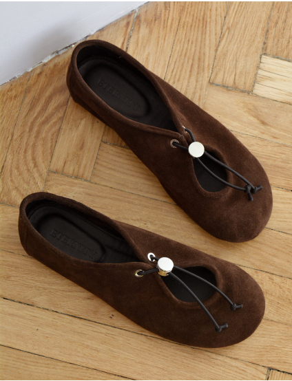 Картинка Балетки темно-коричневі