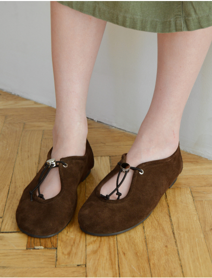 Картинка Балетки темно-коричневі
