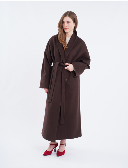 Картинка Пальто коричневе