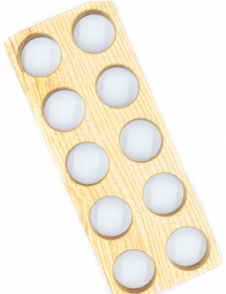 Дерев’яний великодній лоток для яєць з ясена Картинка Дерев’яний великодній лоток для яєць з ясена