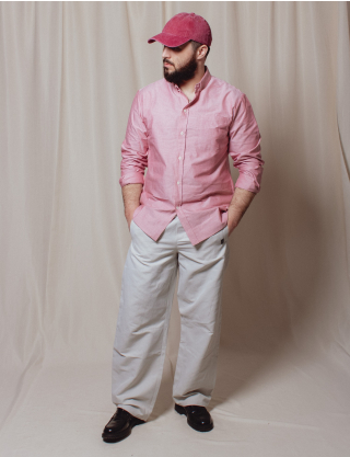 Картинка Світло-сірі лляні штани