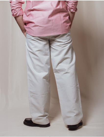 Картинка Світло-сірі лляні штани