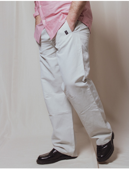 Картинка Світло-сірі лляні штани