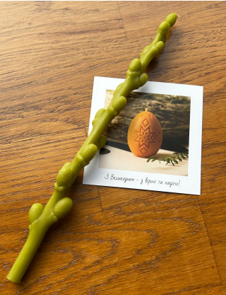 Картинка Свічка зелена