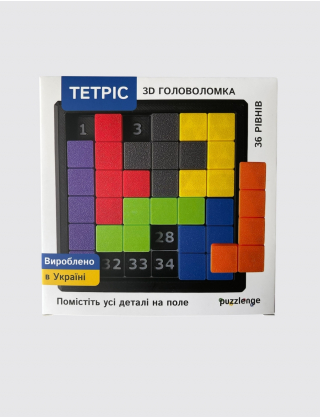 Картинка 3D головоломка Тетріс