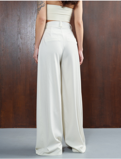 Картинка Брюки палаццо молочні