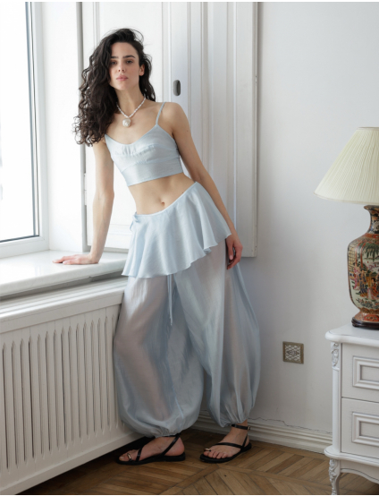 Картинка Сет MARRAKECH батист блакитний