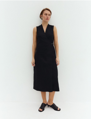 Картинка Чорна міді-сукня