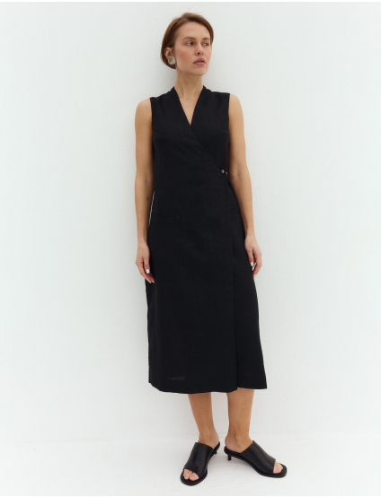 Картинка Чорна міді-сукня