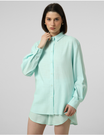 Картинка Лляна сорочка кольору Тіффані