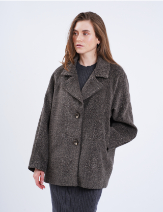 Картинка Пальто коричневе