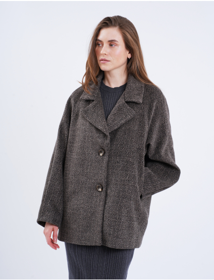 Картинка Пальто коричневе