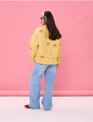 Картинка Куртка в насиченому жовтому кольорі