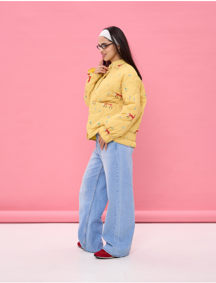Картинка Куртка в насиченому жовтому кольорі