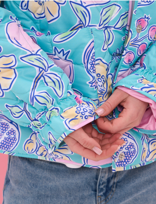 Куртка у насиченому бірюзово‑блакитному кольорі Картинка Куртка у насиченому бірюзово‑блакитному кольорі