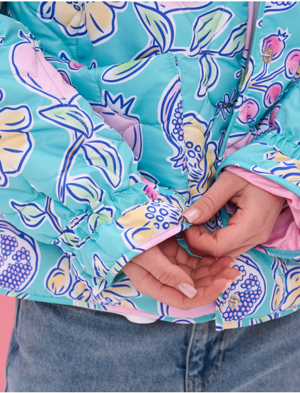 Картинка Куртка у насиченому бірюзово‑блакитному кольорі