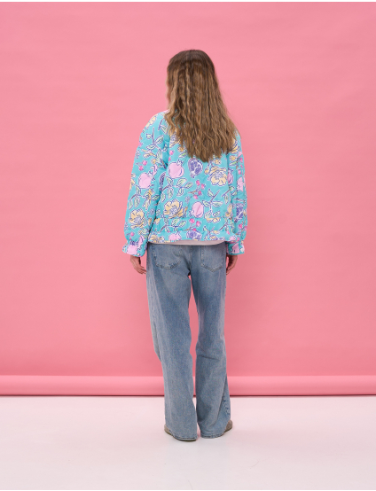 Картинка Куртка у насиченому бірюзово‑блакитному кольорі