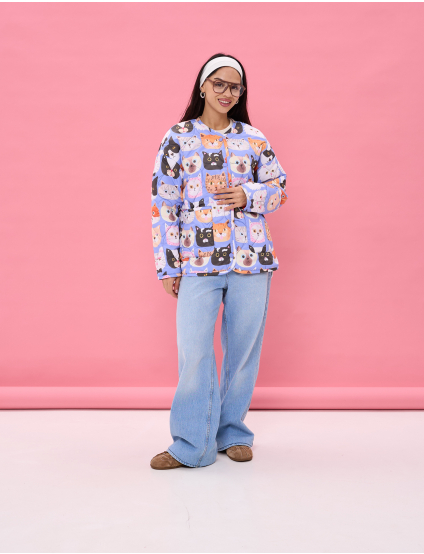 Картинка Куртка у світло‑бузково‑блакитній гамі