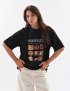 Картинка Футболка breakfast  оверсайз чорна