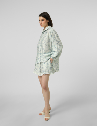 Картинка Принтовані шорти з мереживом 