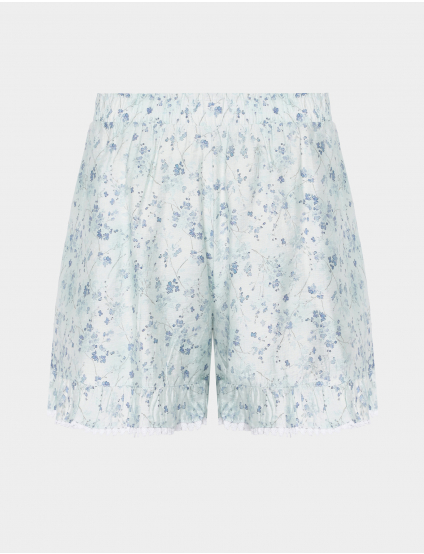 Картинка Принтовані шорти з мереживом 