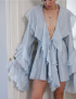 Картинка Сукня - Кімоно KARINA з воланами блакитна